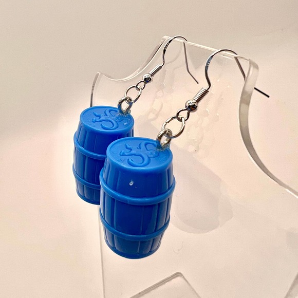 Barrel Of Monkeys Earrings - Retro Toy Earrings - Game Night Earrings - Y2k 90s - Picture 4 of 10